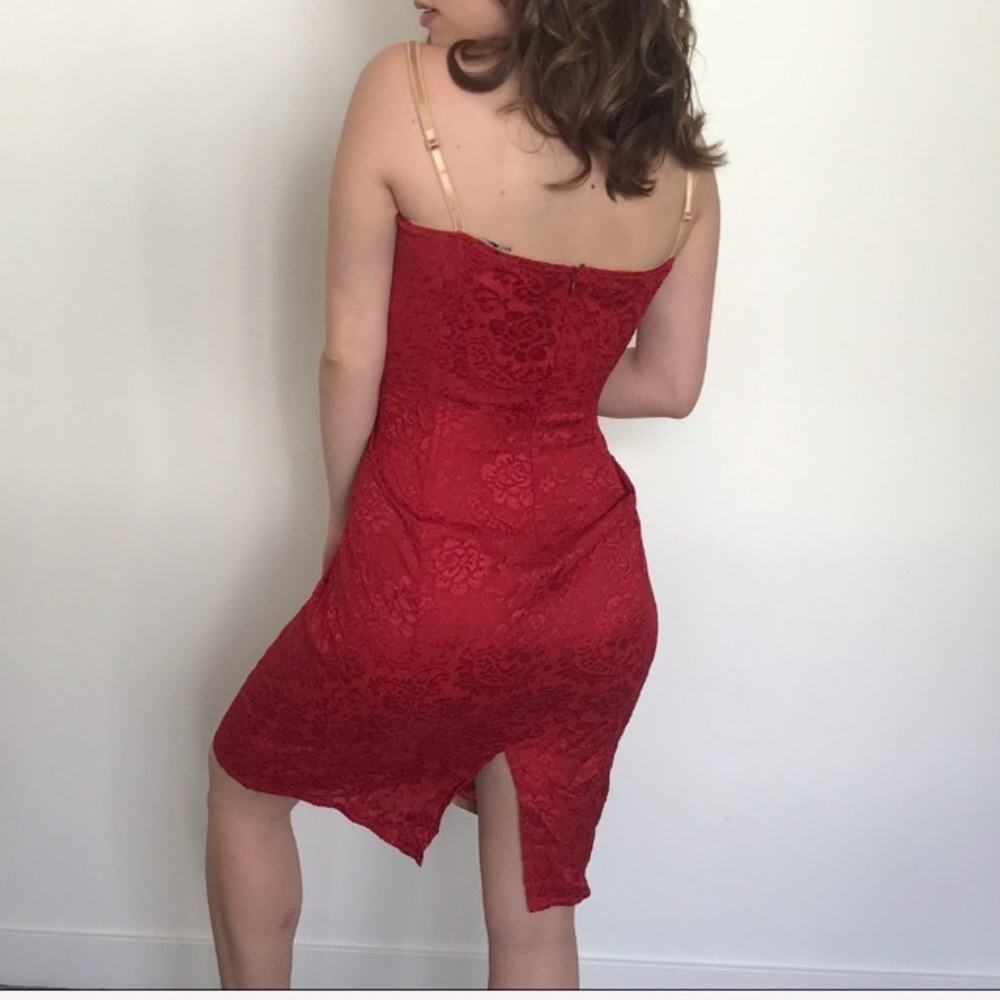 Dolce & Gabbana Red Midi Dress - Picture 3 of 8
